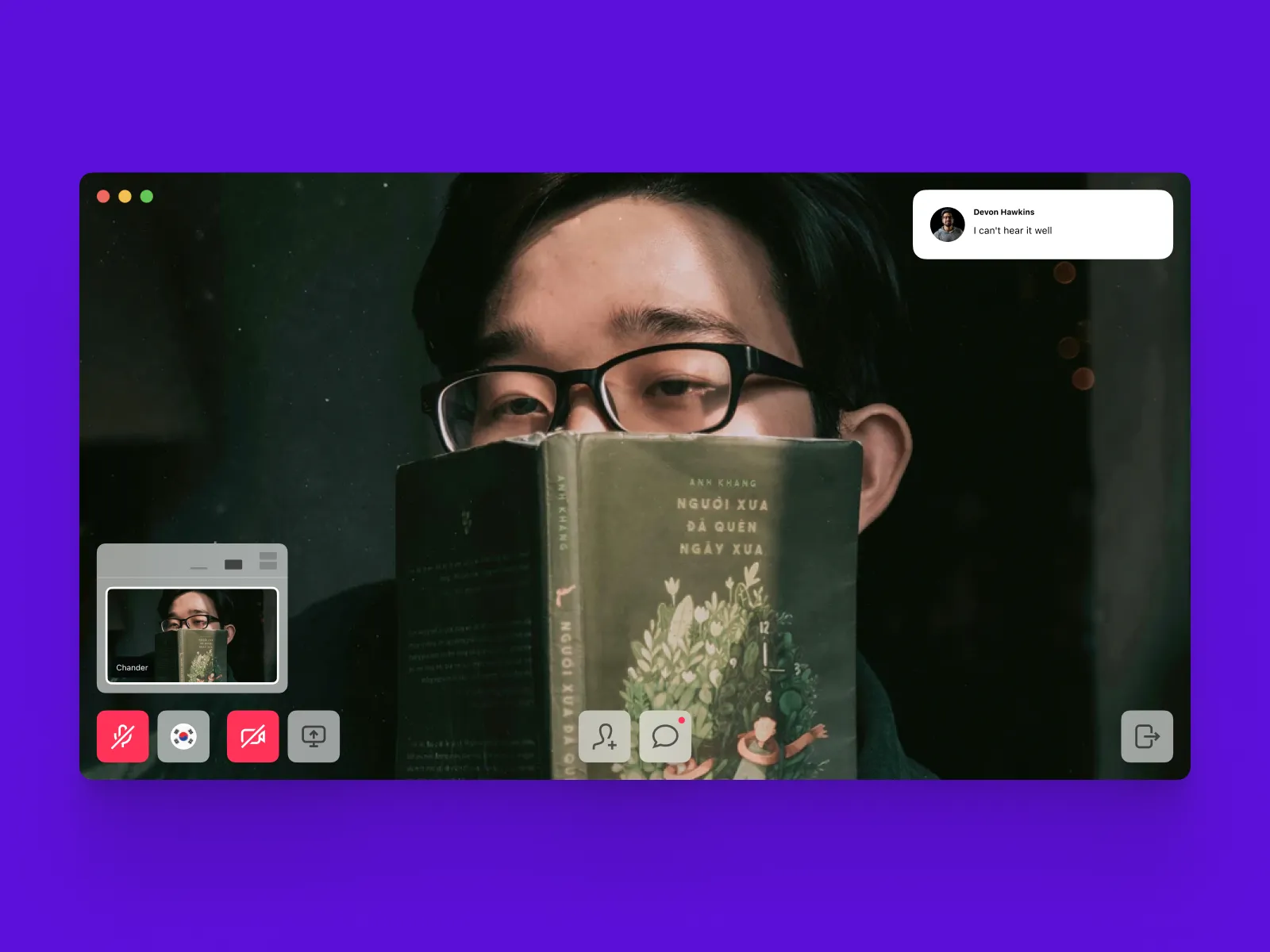 Video Conferencing App (for MacOS) for Figma and Adobe XD No 5