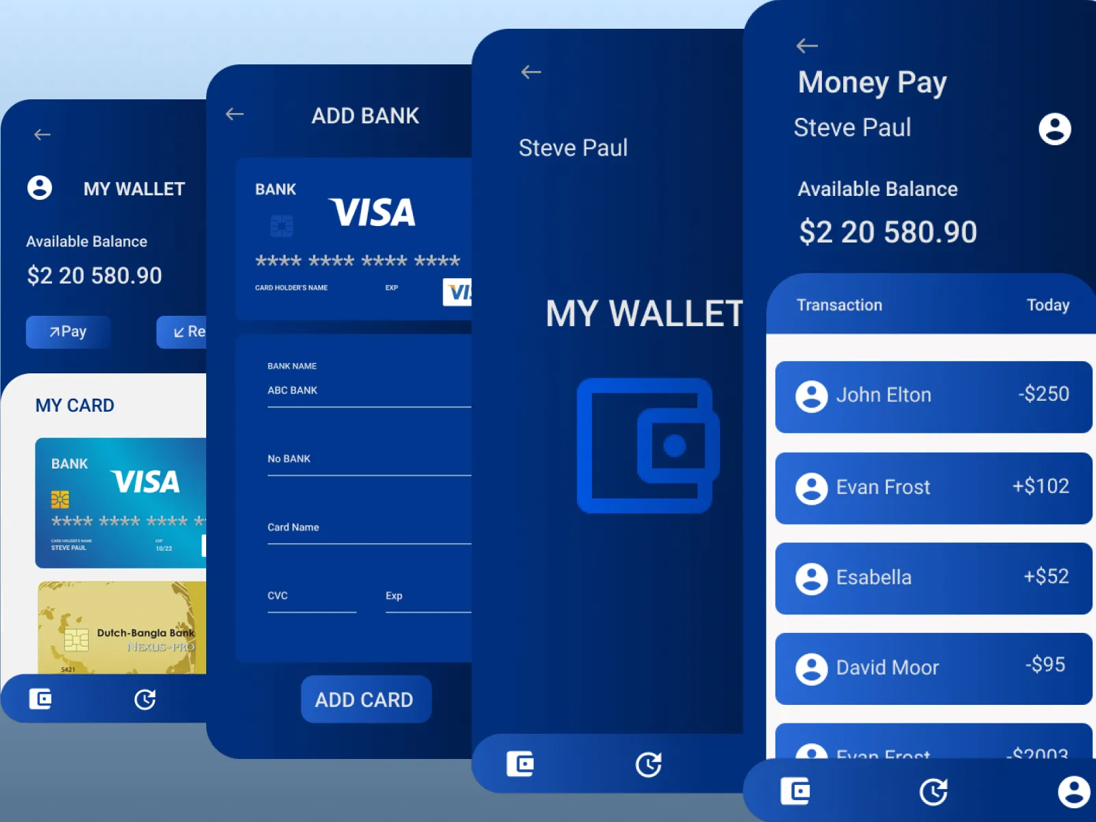 Wallet App for Figma and Adobe XD No 4