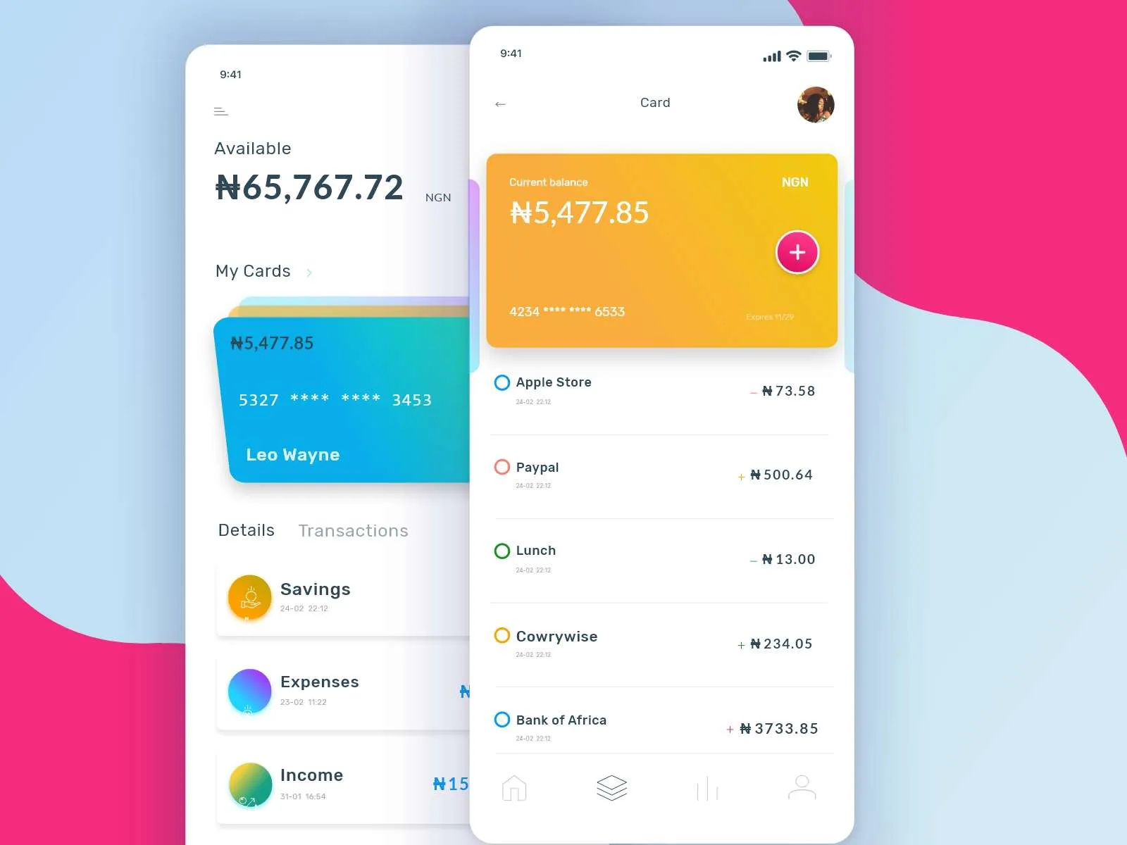 Wallet UI Concept App for Figma and Adobe XD No 4