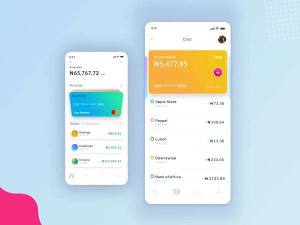 Wallet UI Concept App for Figma and Adobe XD