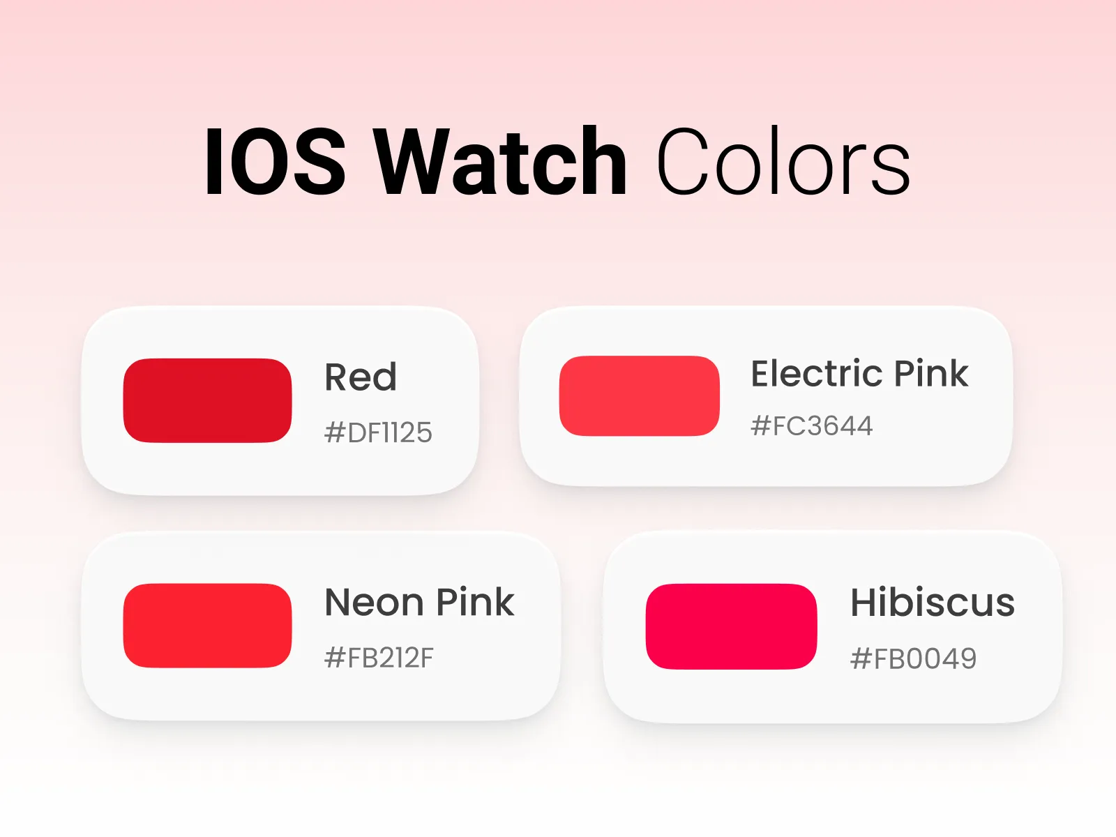 WatchOS Colors for Figma and Adobe XD No 4