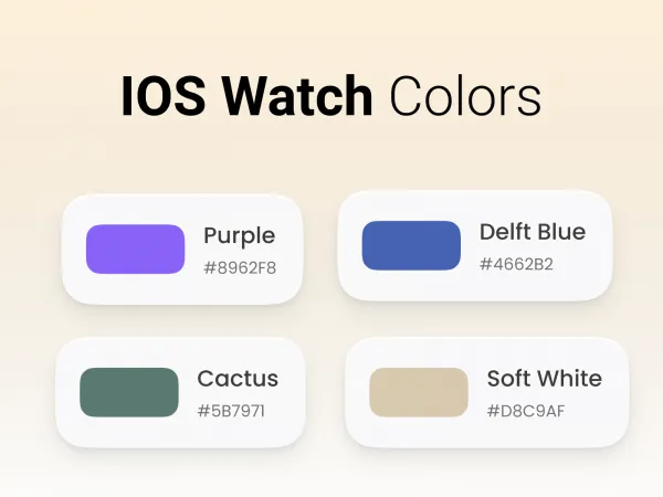 WatchOS Colors for Figma and Adobe XD