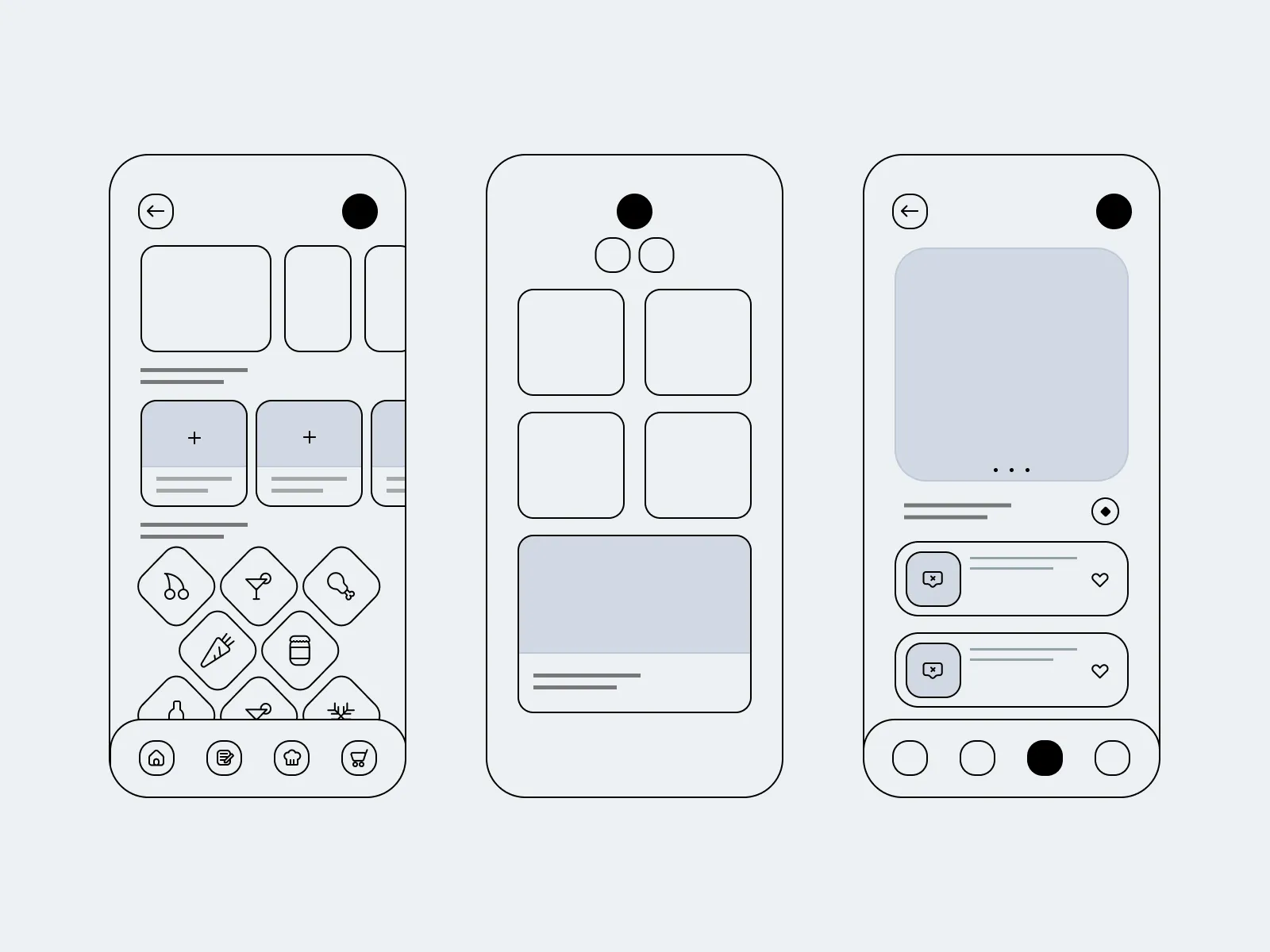 Wireframes for Mobile UI Design for Figma and Adobe XD No 4