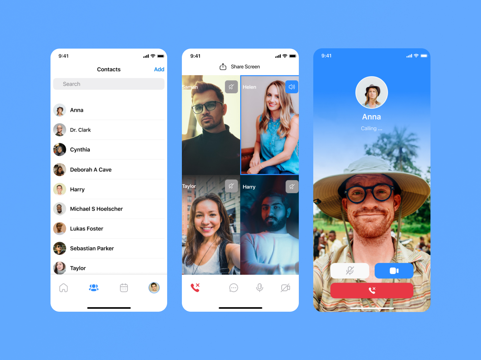 ZOOM Video Call App for Figma and Adobe XD No 3
