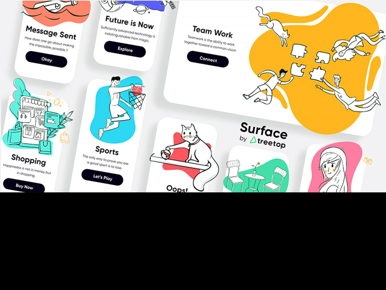 FREE 60 illustrations Pack for Figma and Adobe XD