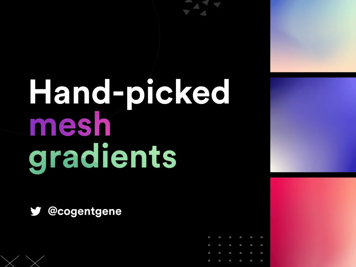 100 Mesh Gradients for Figma and Adobe XD No 1