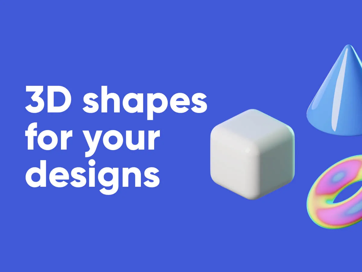 3D Shapes for Figma and Adobe XD No 1