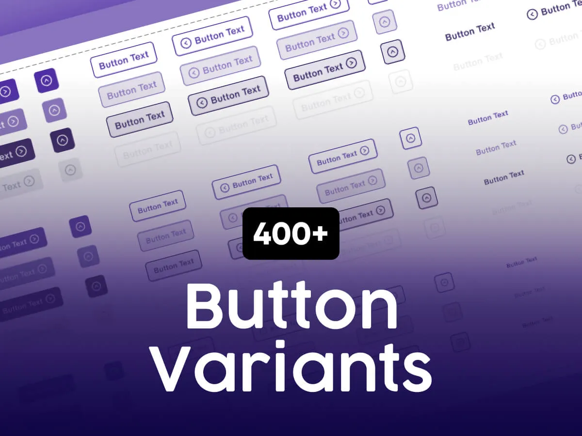 400+ Button Variants for Figma and Adobe XD No 1