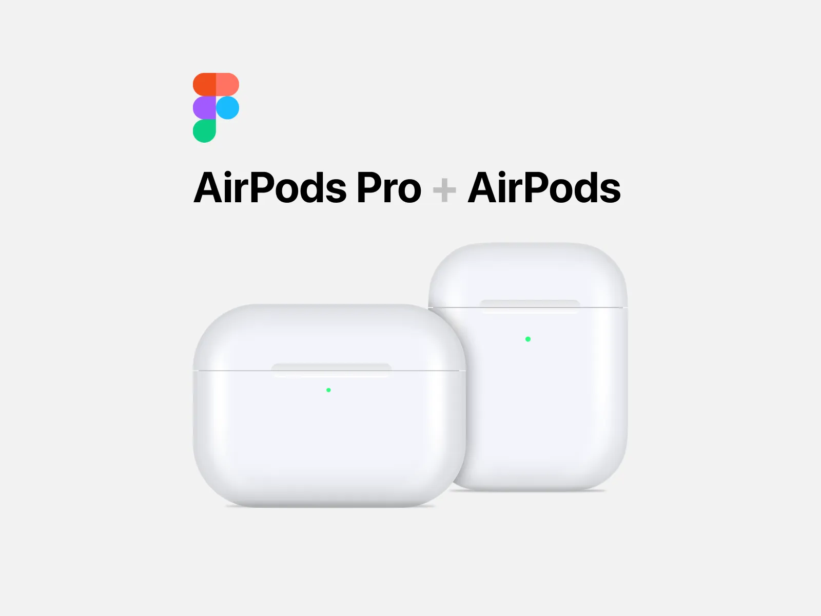 AirPods Pro + AirPods Vector Mockup for Figma and Adobe XD