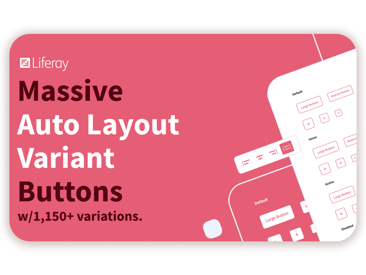 Auto Layout Button Variants for Figma and Adobe XD