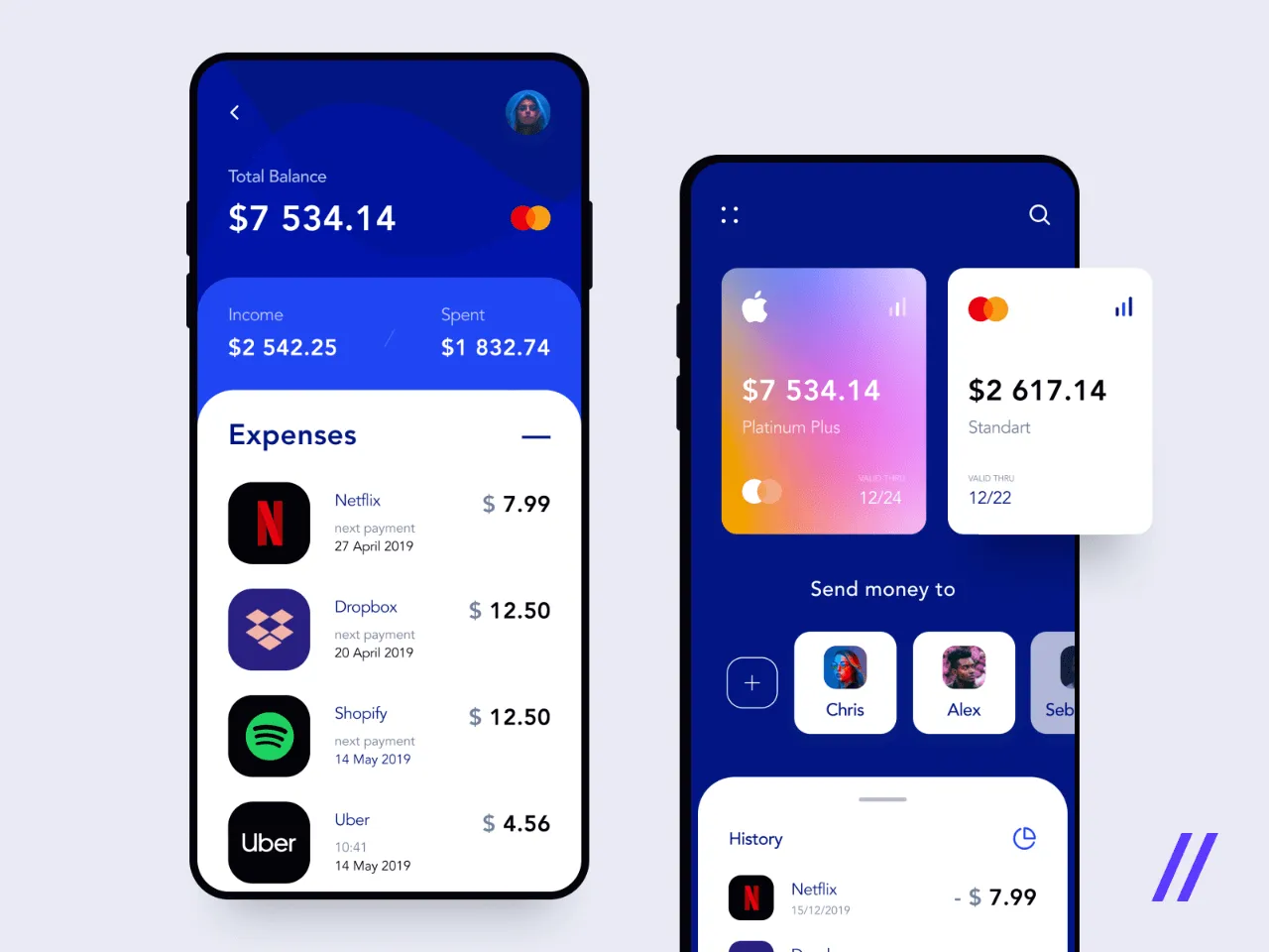 Banking Finance App for Figma and Adobe XD