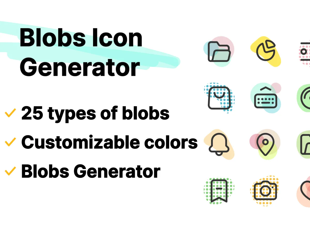 Blobs Icon Generator for Figma and Adobe XD