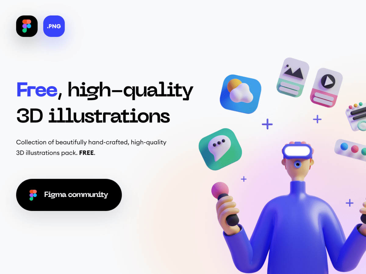 Bold Illustrations Set for Figma and Adobe XD