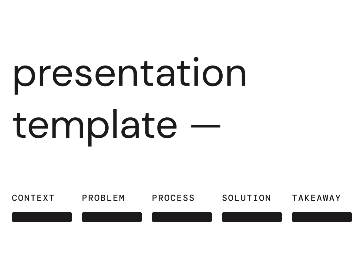 Case Study Presentation Template for Figma and Adobe XD No 1