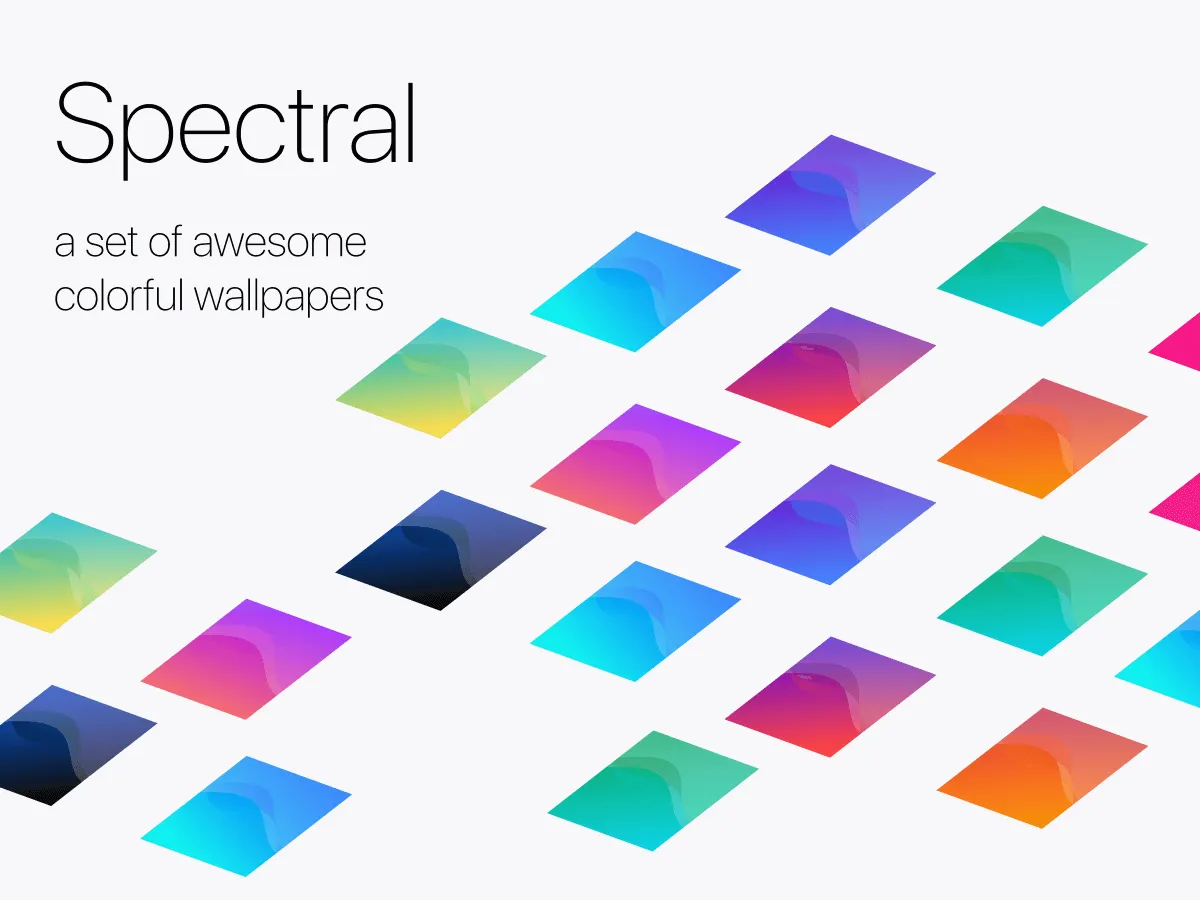 Colorful Wallpapers Set for Figma and Adobe XD