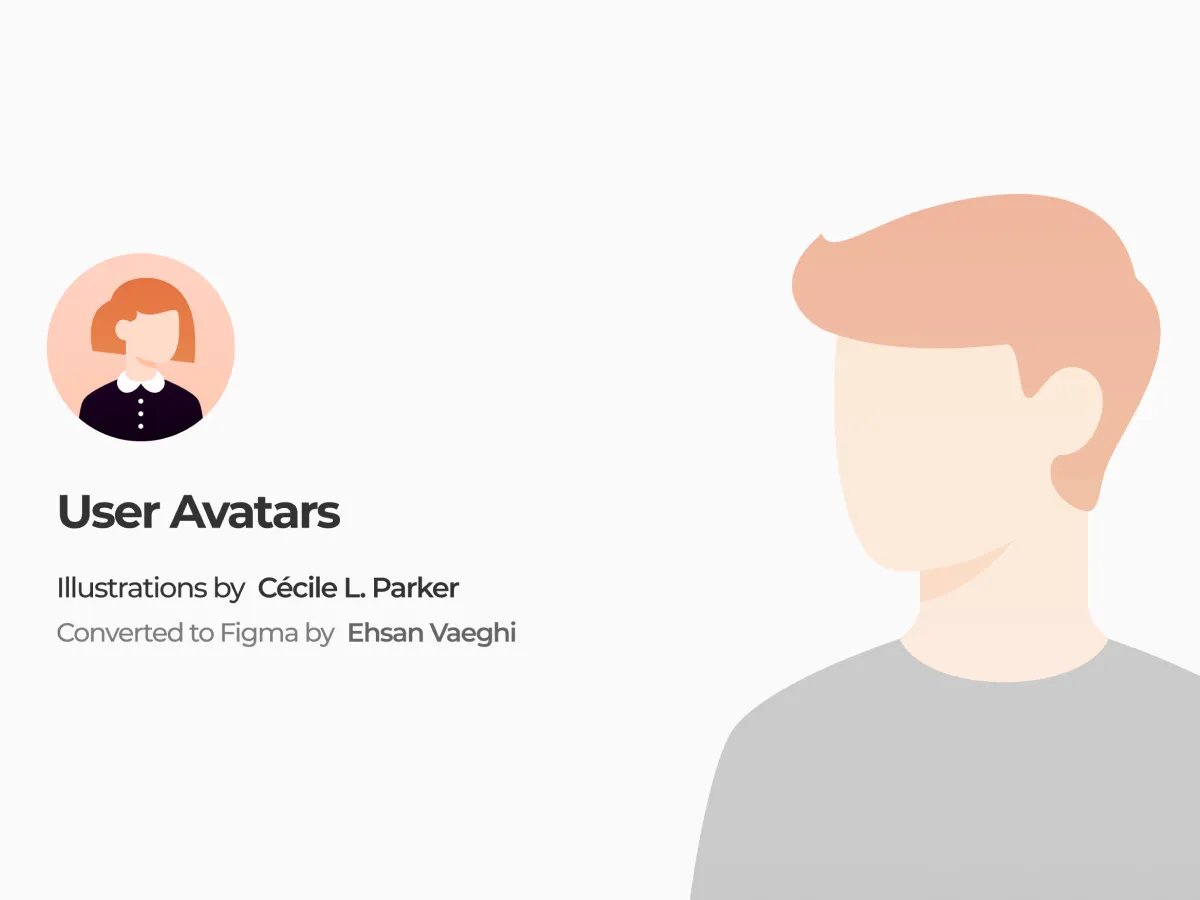 Customizable Vector Profile Pictures for Figma and Adobe XD