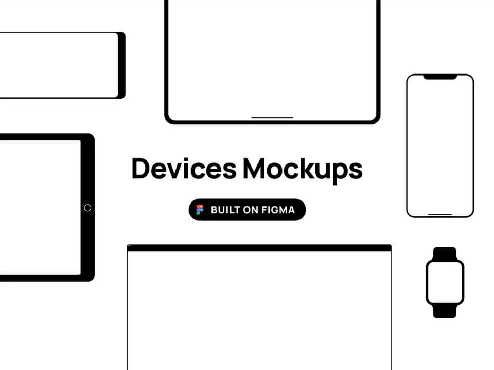 Devices Mockups for Figma and Adobe XD