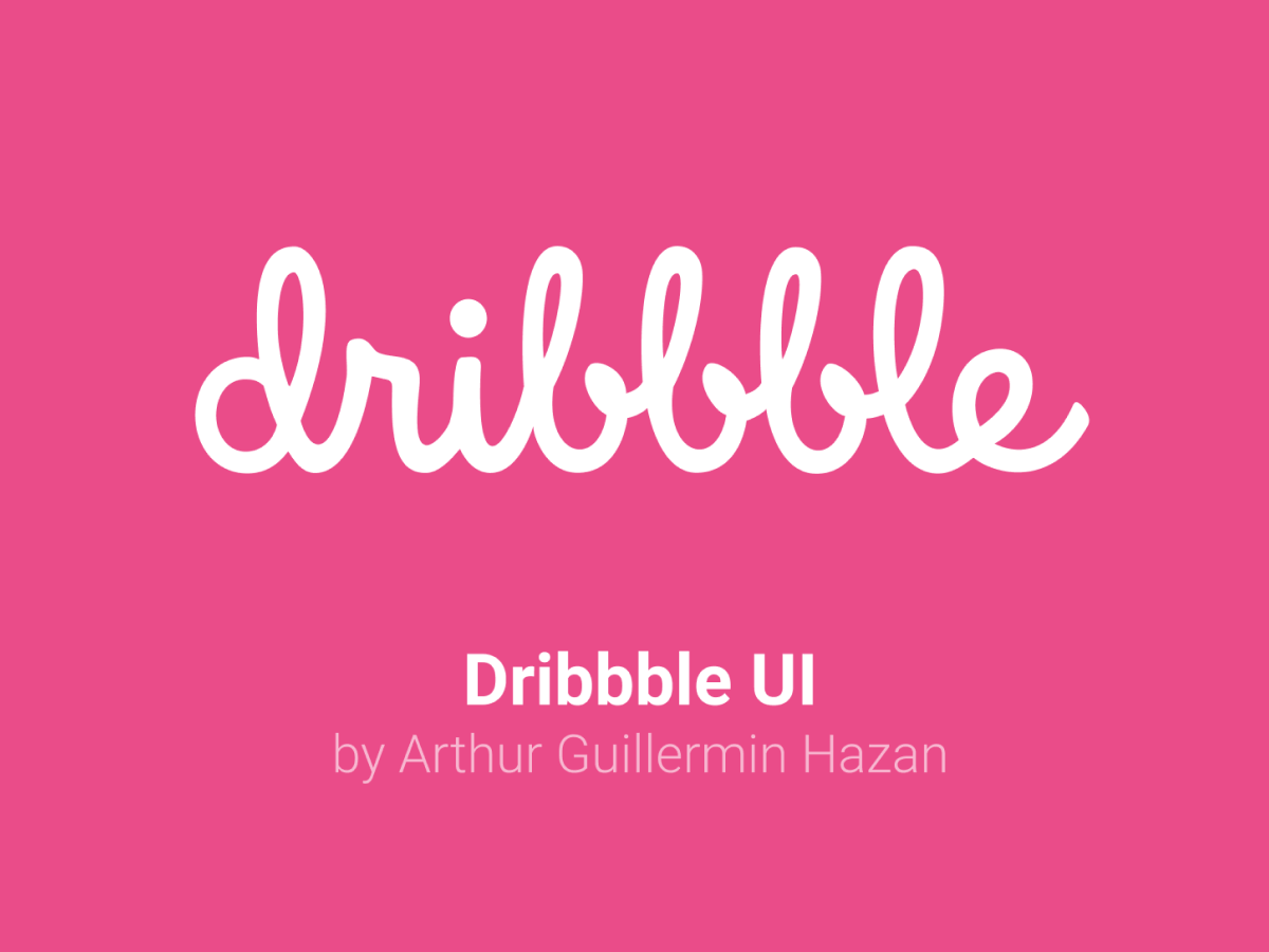 Dribbble Website UI Kit for Figma and Adobe XD No 1