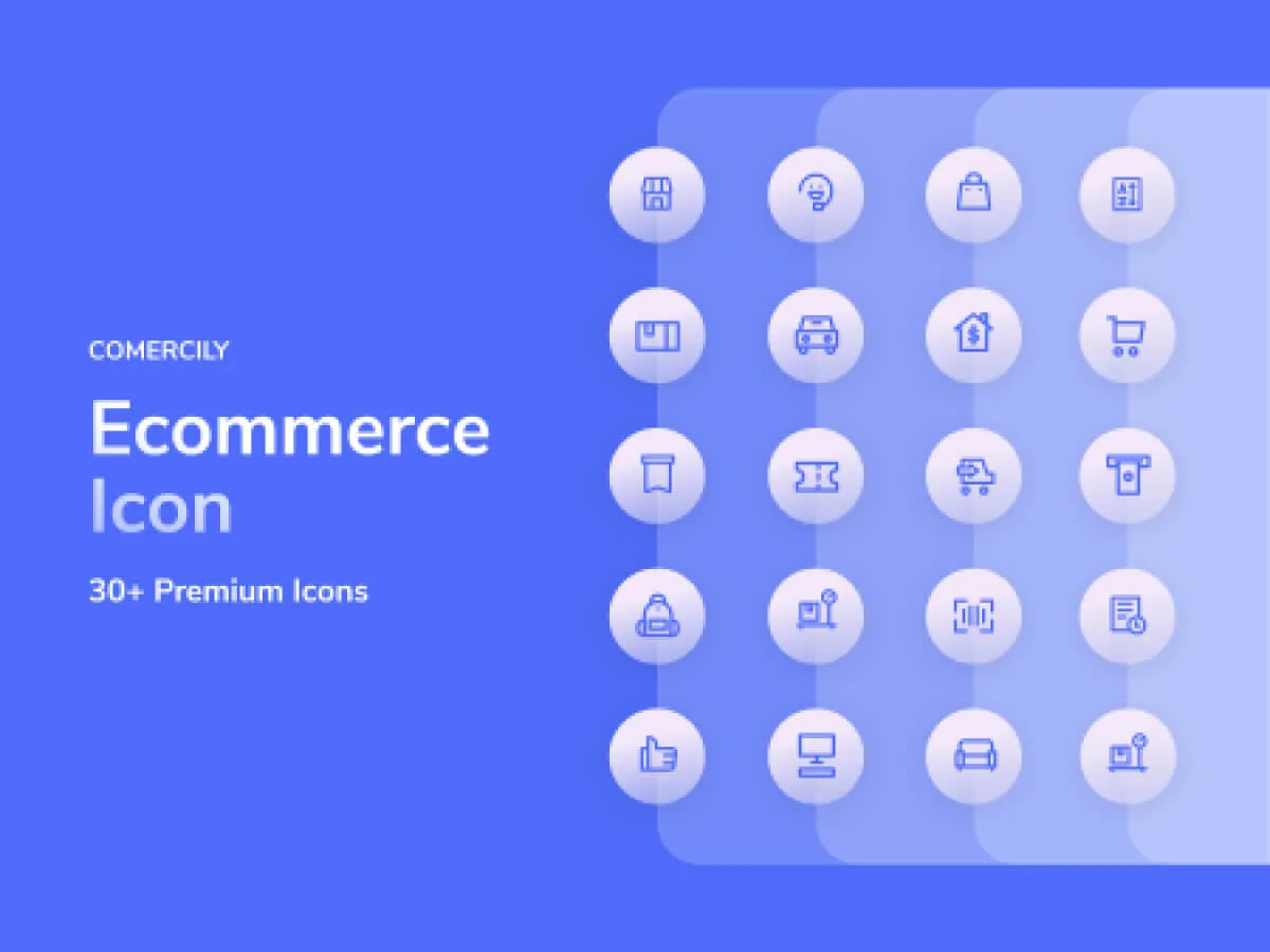 Ecommerce Icon Set for Figma and Adobe XD