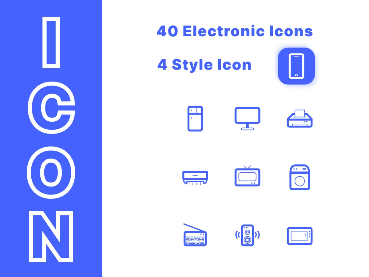 Electronic Icons for Figma and Adobe XD No 1