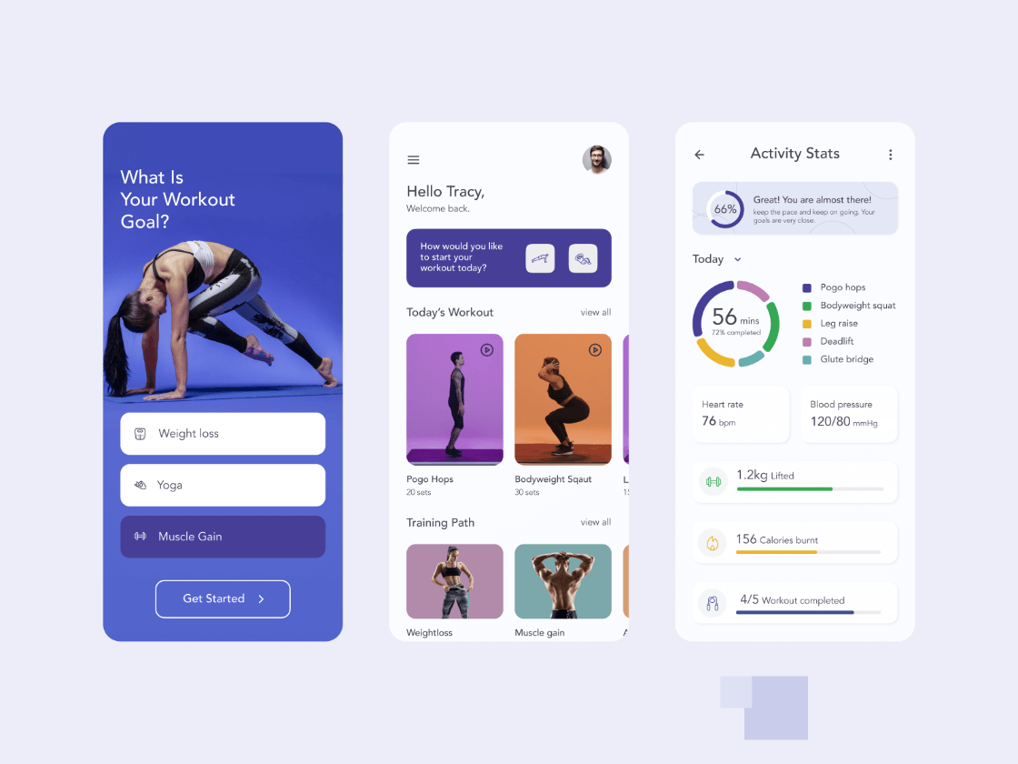 FitME Fitness App for Figma and Adobe XD