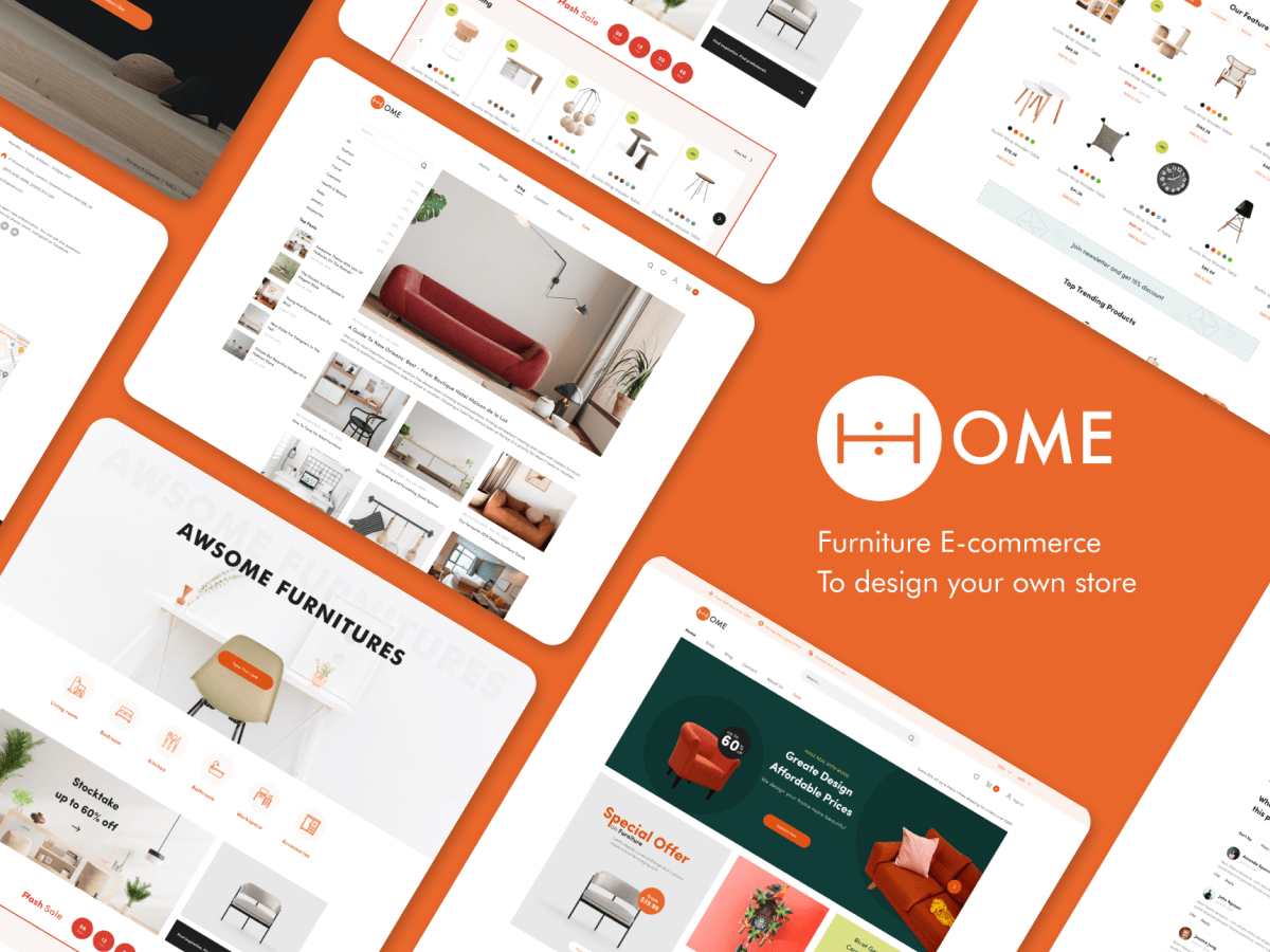 Furniture Ecommerce for Figma and Adobe XD No 1