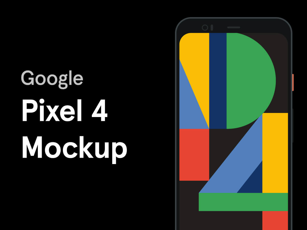 Google Pixel 4 Mockup for Figma and Adobe XD