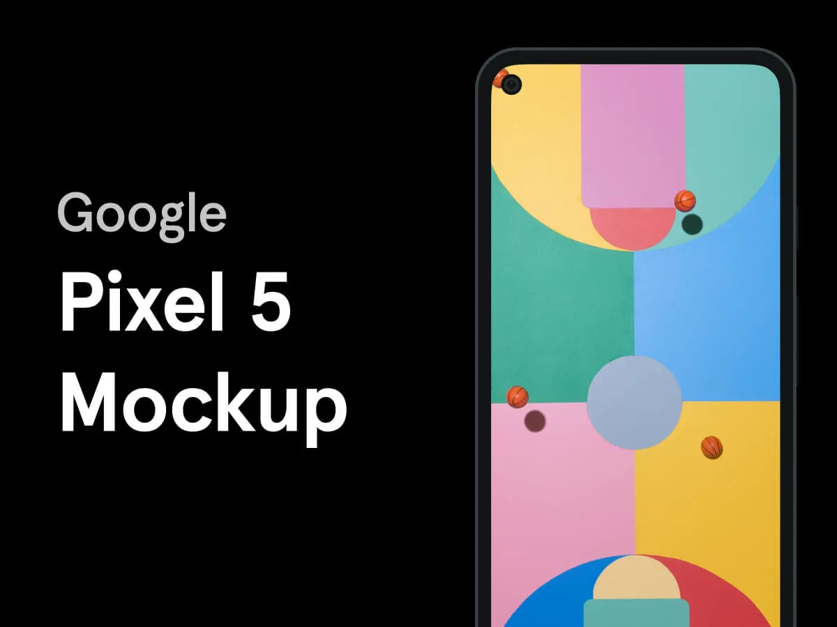 Google Pixel 5 Mockup for Figma and Adobe XD
