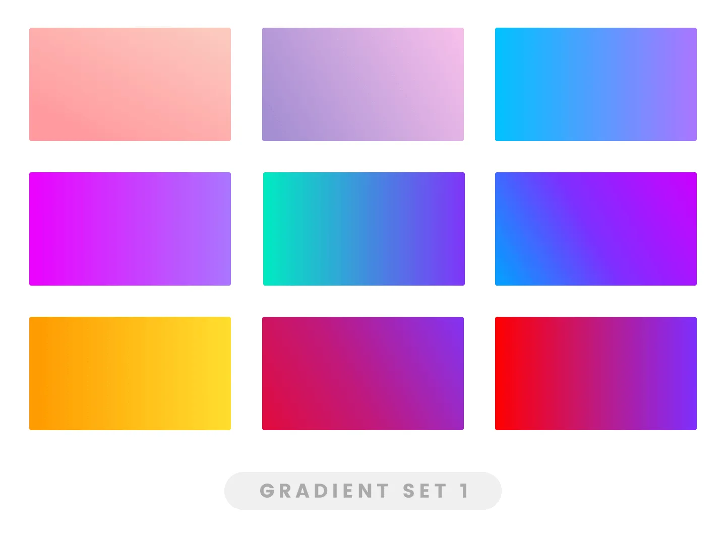 Gradient Set 1 freebie for Figma and Adobe XD