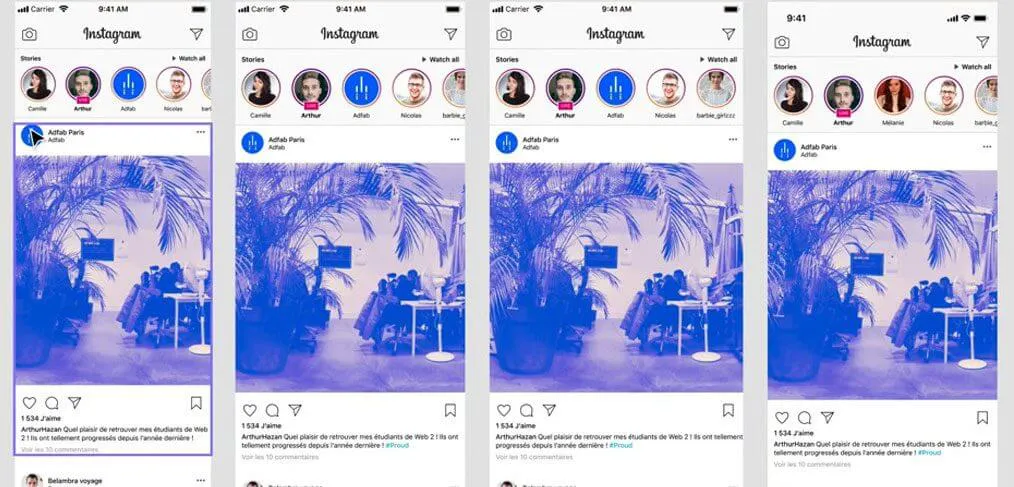 Instagram Responsive Layout for Figma and Adobe XD