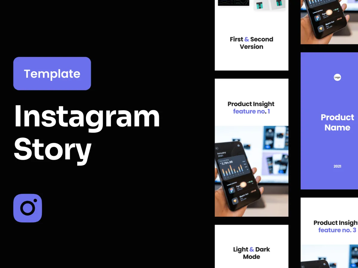 Instagram Story Template for Figma and Adobe XD