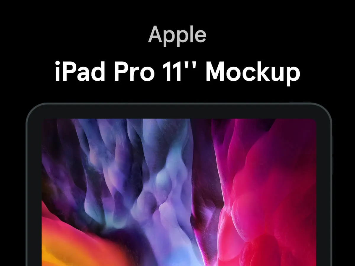 iPad Pro 11ï¿½ Mockup for Figma and Adobe XD