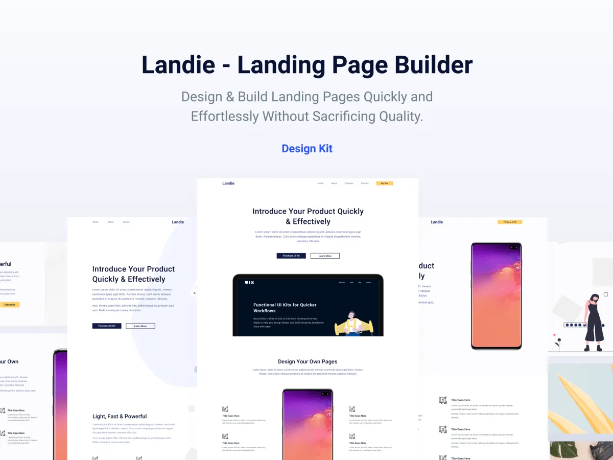 Landing Page Builder for Figma and Adobe XD No 1