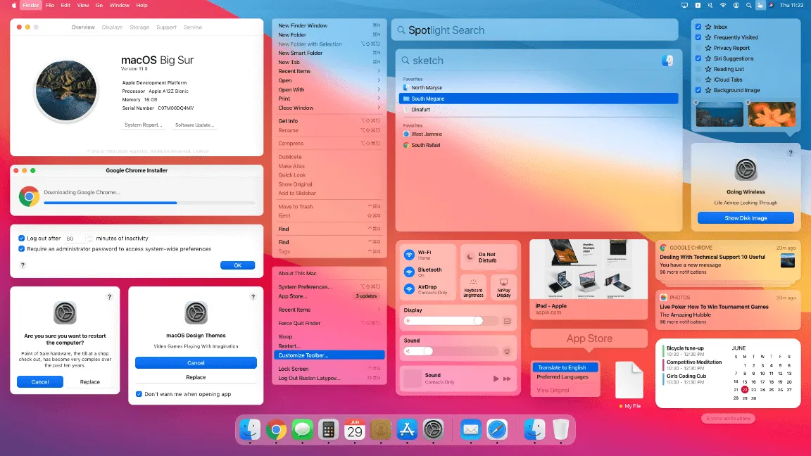 macOS Big Sur UI Kit for Figma and Adobe XD