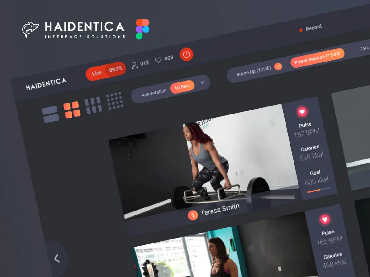 Multipurpose Broadcast Video Conference UI Kit for Figma and Adobe XD