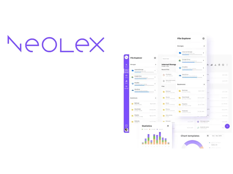 Neolex Dashboard UI Kit for Figma and Adobe XD