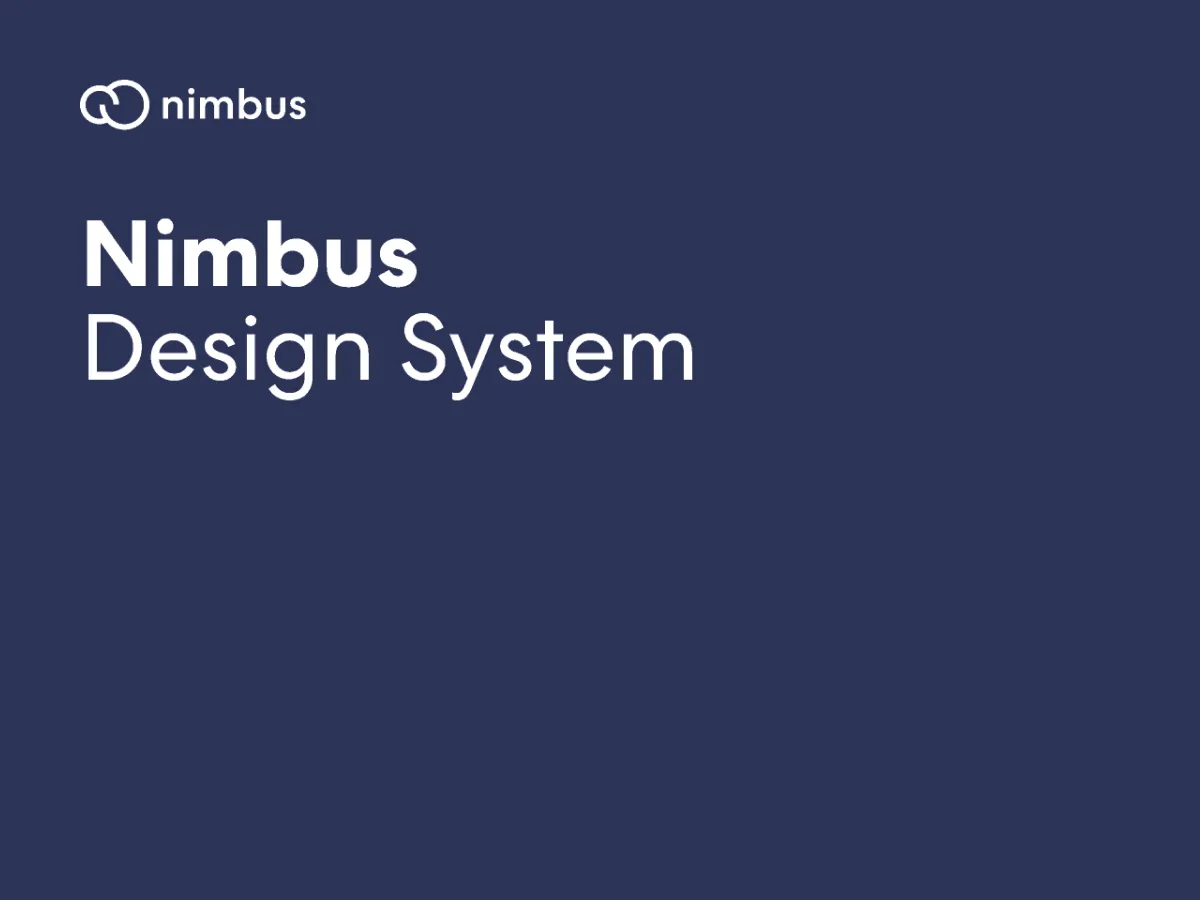 Nimbus Design System for Figma and Adobe XD No 1