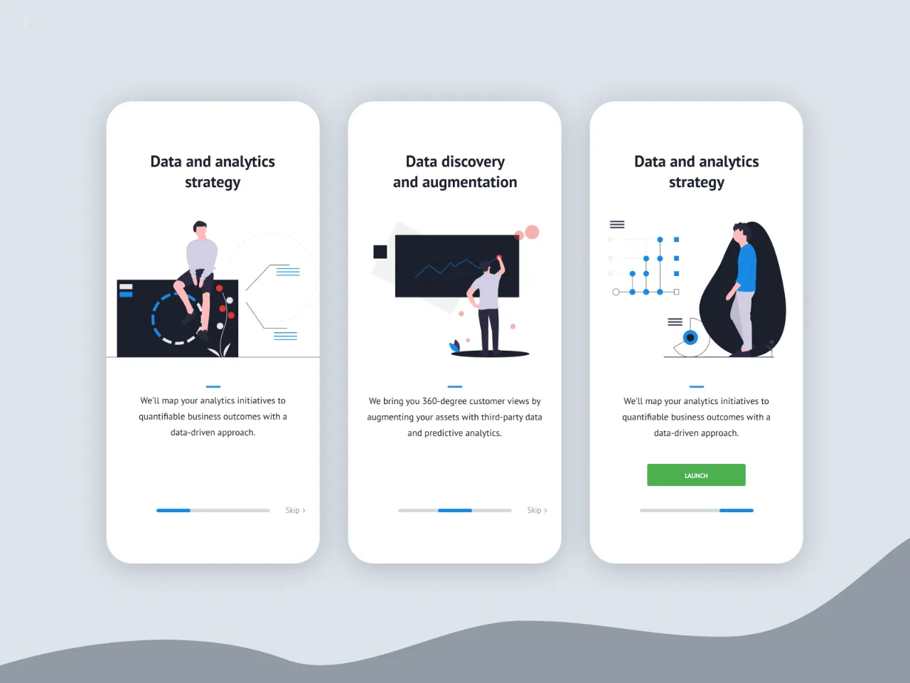 Onboarding Analytics Illustration for Figma and Adobe XD
