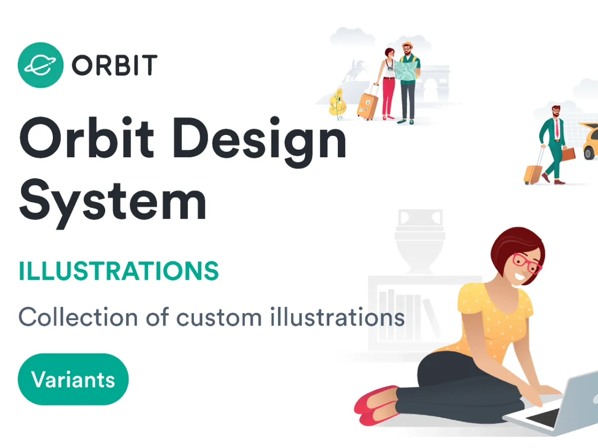 Orbit Illustrations for Figma and Adobe XD