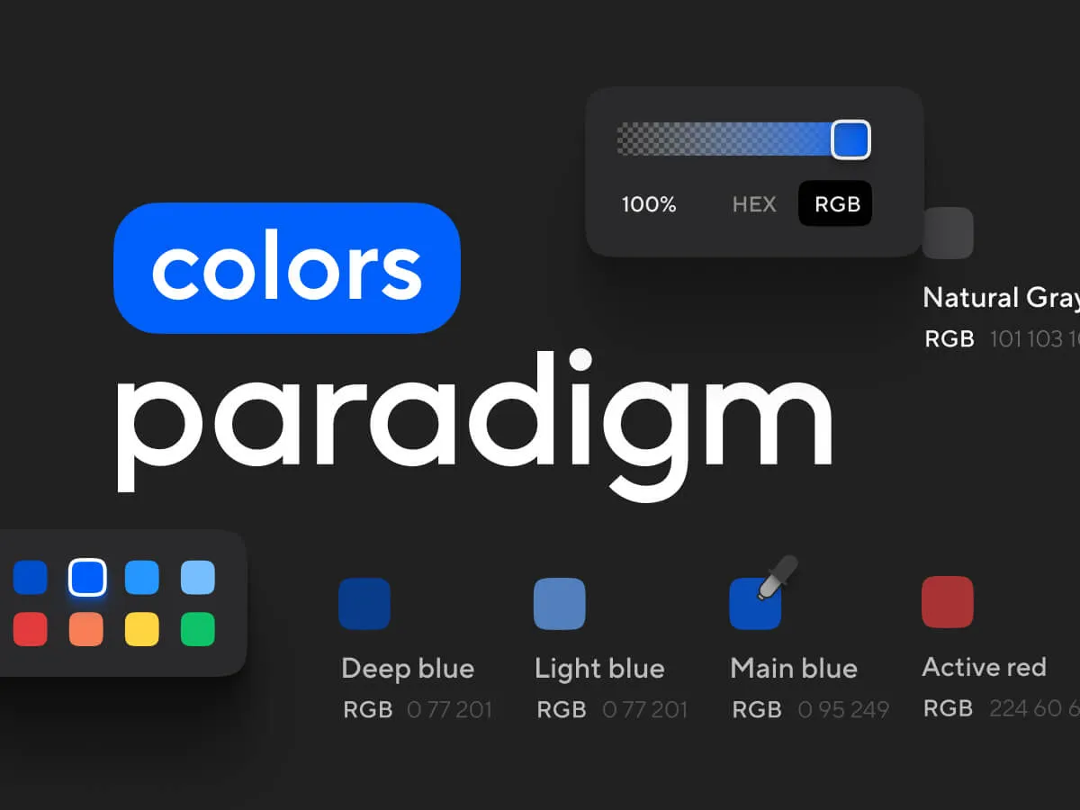 Paradigm Colors for Figma and Adobe XD