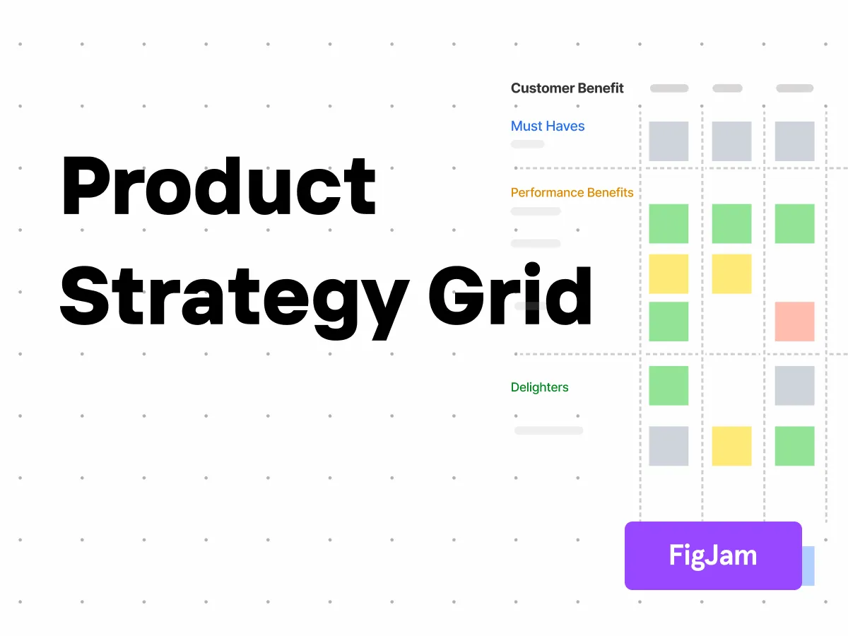 Product Strategy Grid � FigJam for Figma and Adobe XD