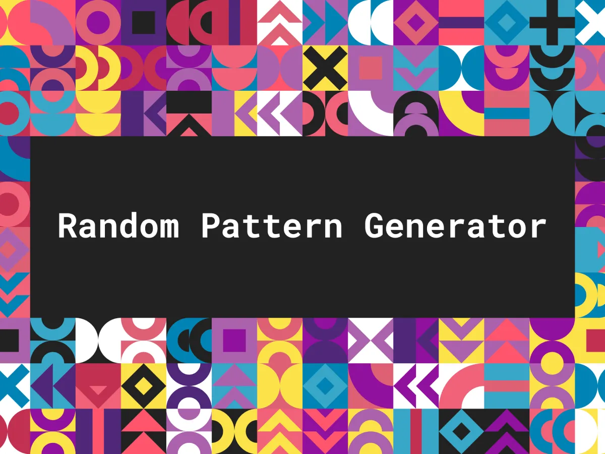 Random Pattern Generator for Figma and Adobe XD
