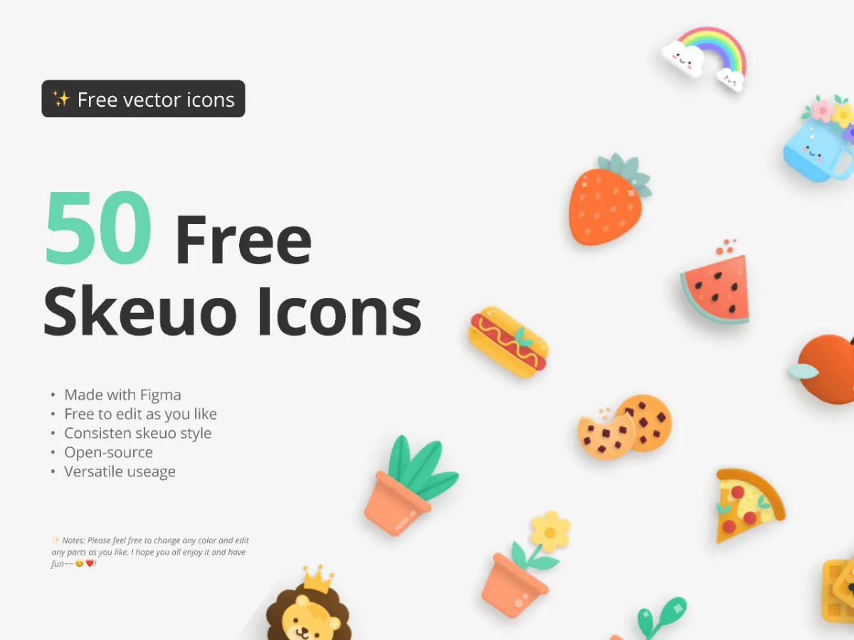 Skeuo Illustrated Icons for Figma and Adobe XD