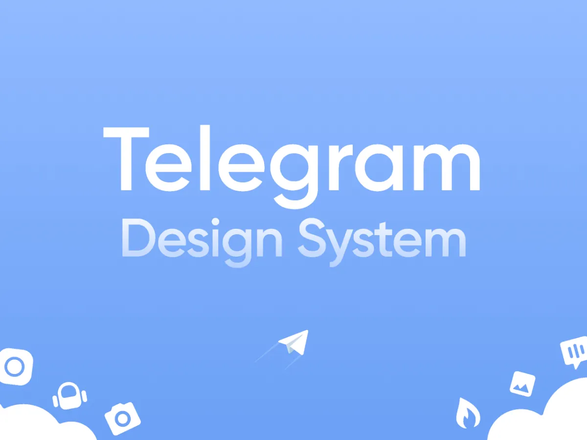 Telegram Design System for Figma and Adobe XD