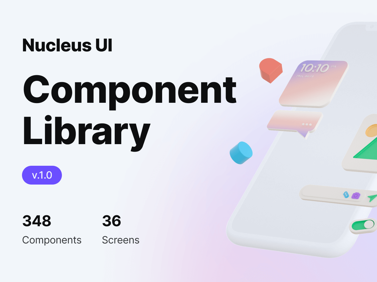 UI Component Library for Figma and Adobe XD