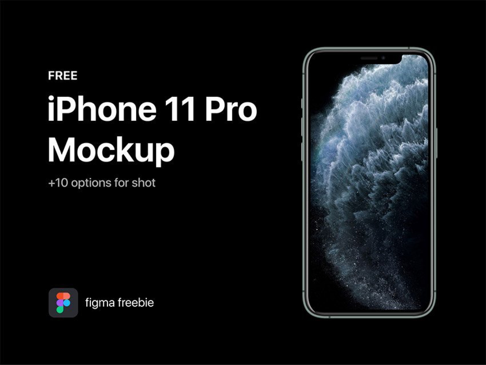 Free iPhone 11 Pro Mockup for Figma and Adobe XD No 1