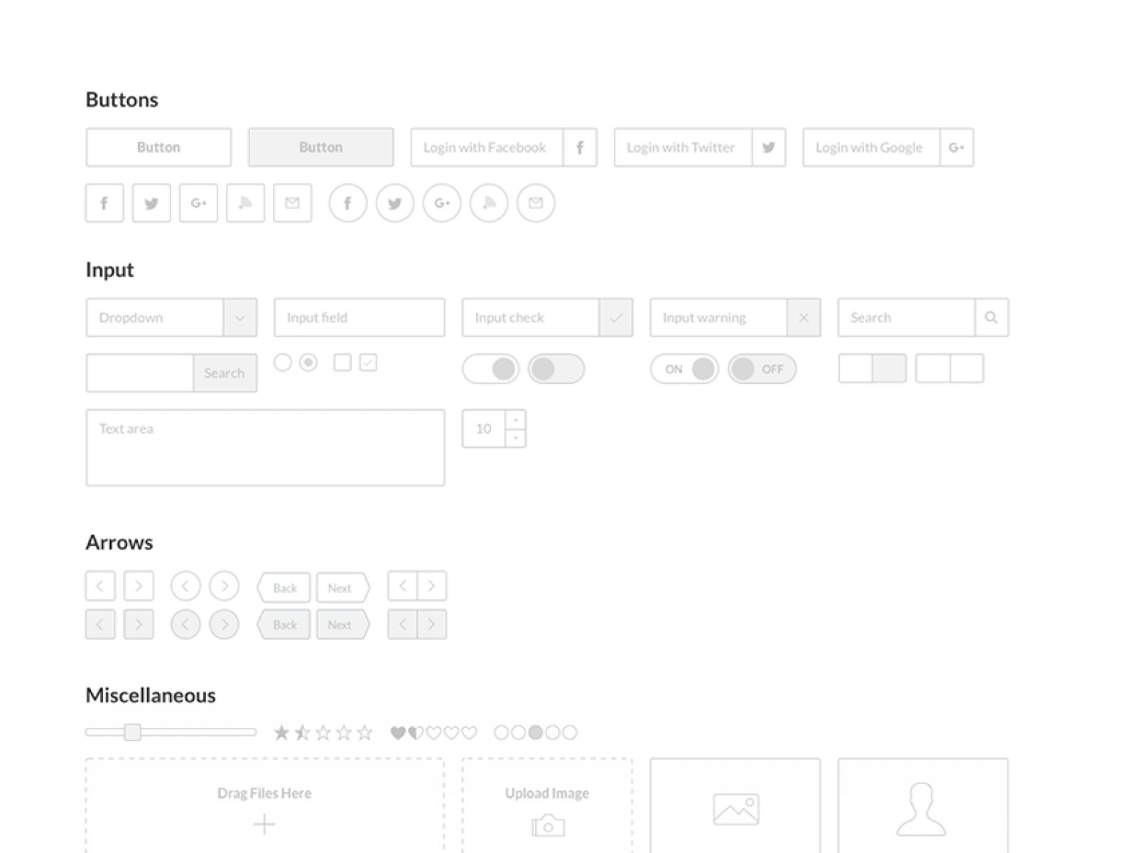 Free Sketch Wireframe UI Kit for Figma and Adobe XD