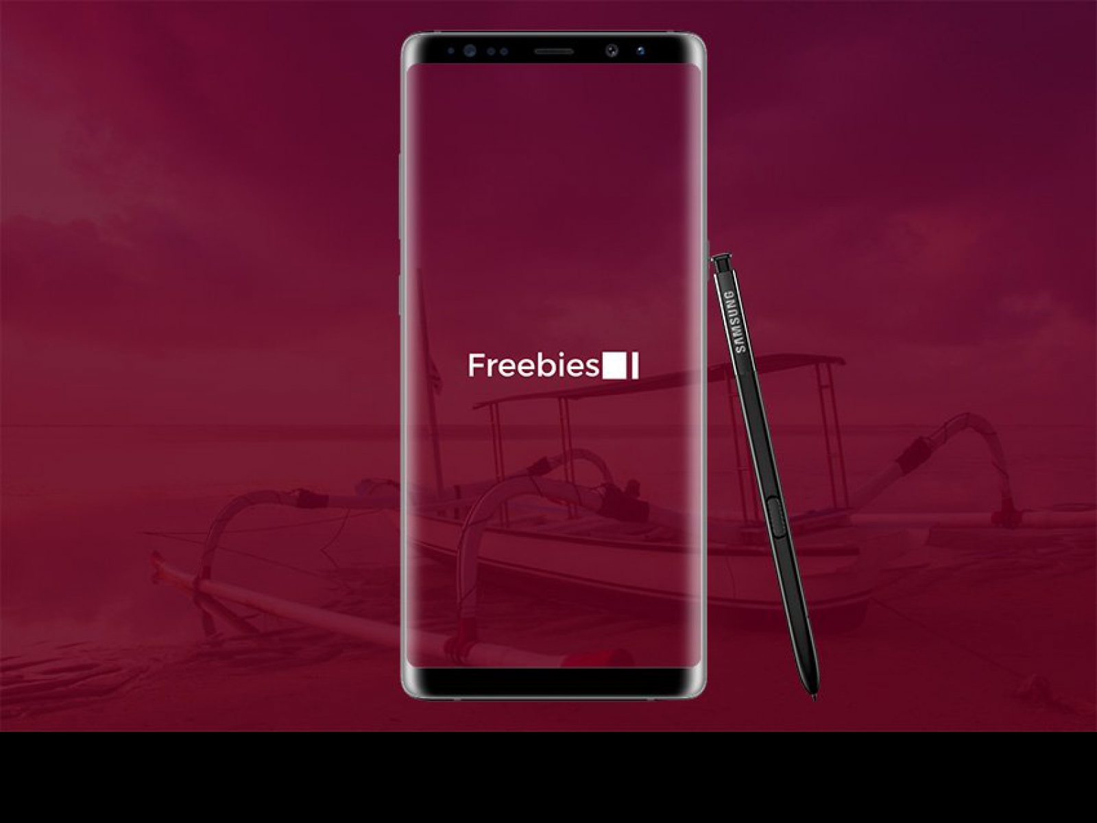Galaxy Note 8 Free Mockup for Figma and Adobe XD