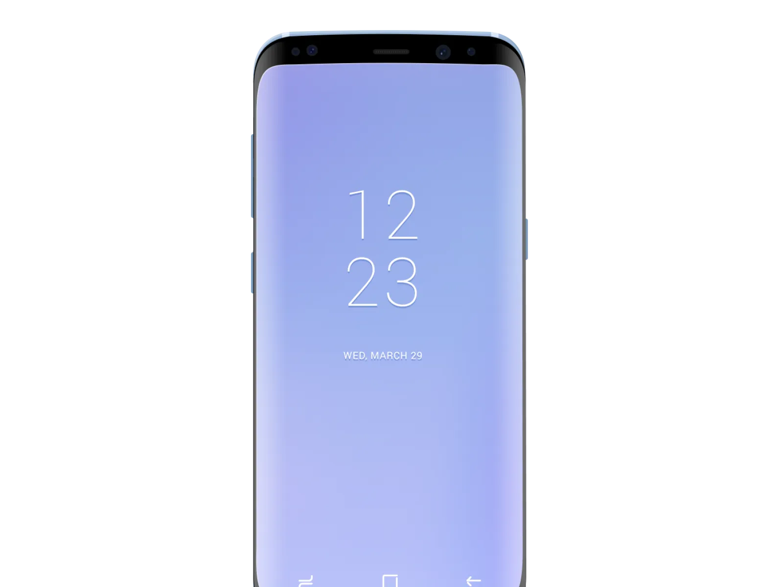 Galaxy S8 Coral Blue Mockup for Figma and Adobe XD No 1