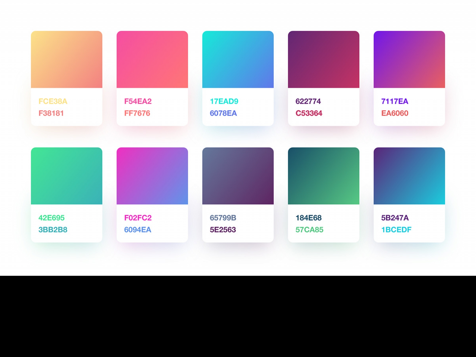 Gradient Color Palette 1 for Figma and Adobe XD No 1